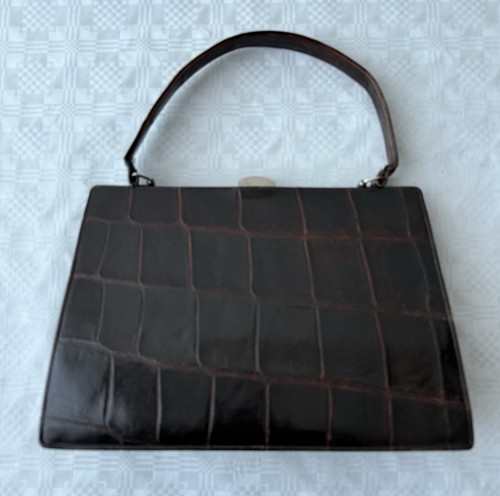 Krokodilleder handtasche - krokodilleder,