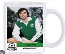 George Bests Hibs Football Card Kaffeebecher Neu Spülmaschinenfest