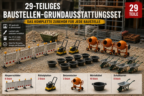 Tlg baustellen zubehör - 29-tlg.,