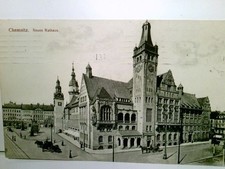 Chemnitz. Neues Rathaus. Alte