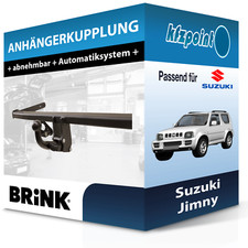 BRINK Anhängekupplung abnehmbar passend für Suzuki Jimny 08.2001-12.2014 neu