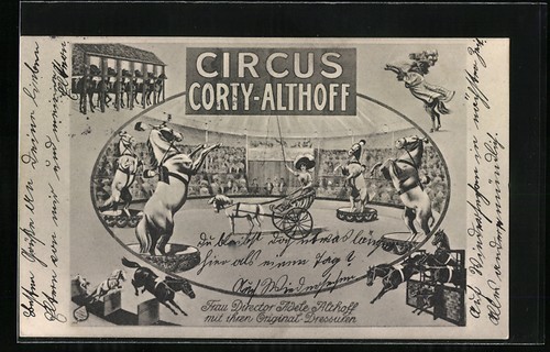 Künstler circus - künstler-ak,