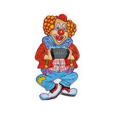 Wanddeko Clown Akkordeon 47cm