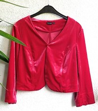 BODYFLIRT BOLERO Gr. 40/42 Samt Kurzjacke