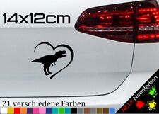 T-Rex Herz Aufkleber