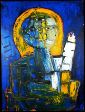 Outsider Art/Art brut. "Geliebte Mina Apr 97 " Ölgemälde hellsichtige Künstlerin