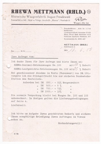 Preisliste rhewa mettmann - preisliste,