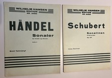 Antiquarische Noten:Schubert Sonatinen,Op137,Ed.2082,Händel Sonaten Ed. 3480,H.I