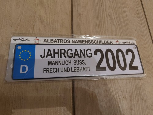 Albatros namensschild jahrgang - albatros,