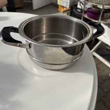 AMC Sieb Einsatz Siebeinsatz Siebtopf 20cm Edelstahl Kochtopf Aufsatz