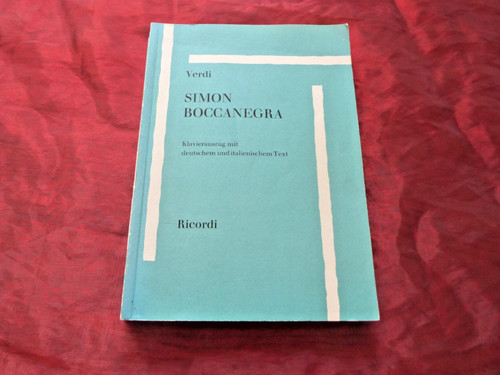 Verdi simon boccanegra - verdi,