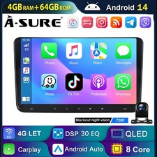 8Core 4+64G Android 14 Autoradio CarPlay Navi für VW Golf 5 6 Touran Caddy Jetta