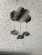 Mobile Babywolke / Personalisiert/Geburtstag /Geburt/Taufe