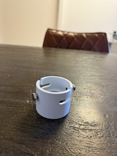 Adapterring / Gewindemuffe mit Klemmschrauben – weiß – NEU