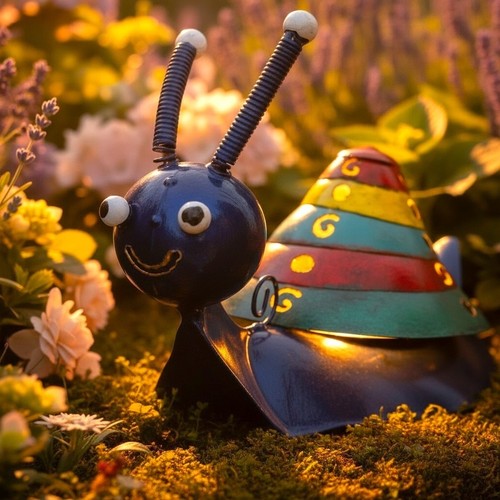 Schnecke windlicht gartenfigur - schnecke,