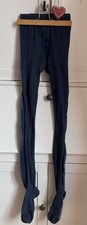 Tchibo TCM Strumpfhose Gr. 146 152 Blau mit Seiten Streifen