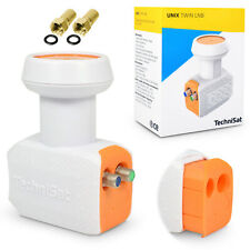 TechniSat Twin LNB 0,1 dB Unix HD HDTV 4K UHD Wetterschutz ► 2 Teilnehmer / TV