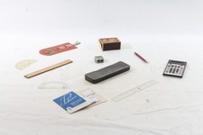 Konvolut Büro Zubehör Deko Vintage Schreibtisch Rechner Etui Dose Stifte