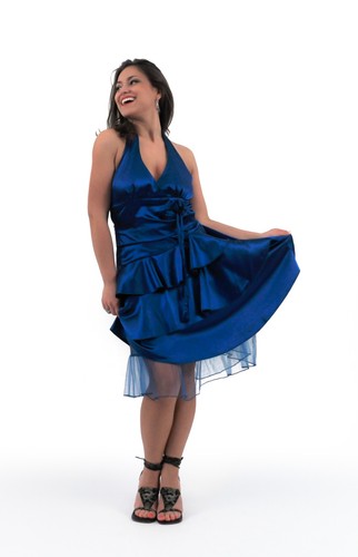 Festliches neckholder kleid - neckholder,