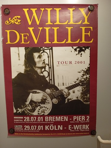 Konzertplakat willy deville - konzertplakat,