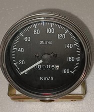 Smiths Tacho Schwarz Chrom 85