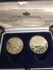 San Marino Gedenkmünze 5 Euro und 10 Euro 2003 Olympische Silber Proof mit Zert 