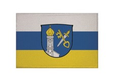  Aufnäher Kirchberg (LK Erding) Fahne Flagge Aufbügler Patch 9 x 6 cm