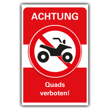 Quads verboten schild - verboten,
