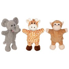 Handpuppen Tiere Giraffe Affe