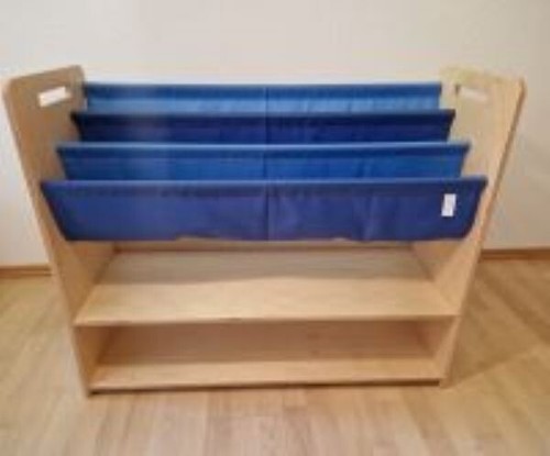 Spielregal natur mit stoff - natur,