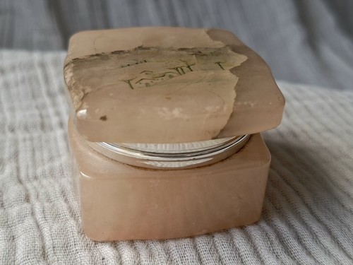 Alabaster schmuckdose - alabaster,