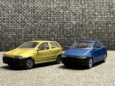 RAR Konvolut 2x Burago Fiat Punto Diecast 1:43 Modellauto Made In Italy TYP 176
