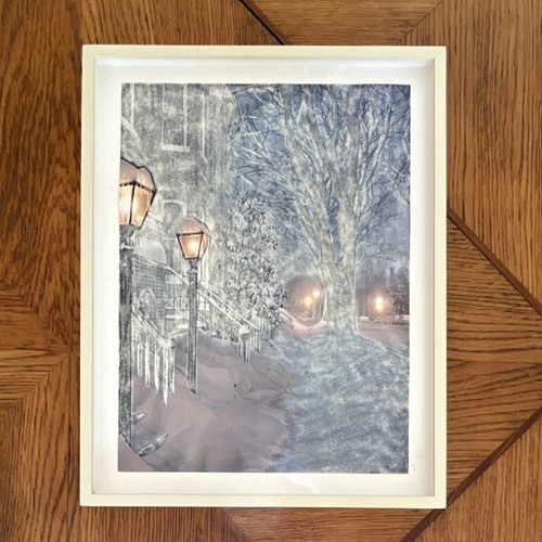 Kunstdruck winterliche - kunstdruck,