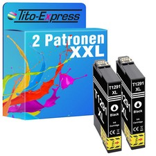 2x Druckerpatrone XL BK für Epson Stylus SX 525 WD TE91