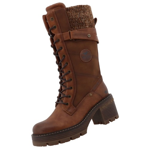 Mustang damen stiefel braun - mustang,