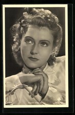 Ansichtskarte Schauspielerin Karin Hardt in heller Bluse 