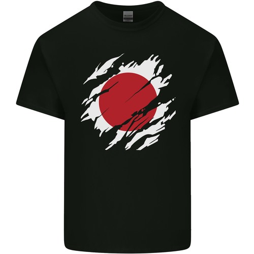 Torn japan flag - t-shirt, kinder