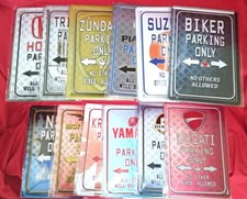 Blechschild 20x30 parking only