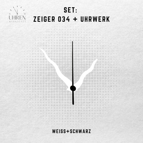 Quarzuhrwerk lautlos mit