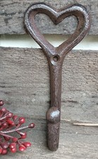 Süßer Herz Haken Garderobe Handtuch Gusseisen Antiklook Landhaus Vintage