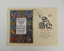 Briefmarkenbogen MARTIN LUTHEREHRUNG 1983