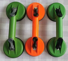 3 x Saugheber Glassauger Glasheber Vakuumheber Fliesen Heben Saugnapf gebraucht