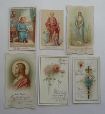 Konvolut 6 alte religiöse FROMMBILDER.. n4