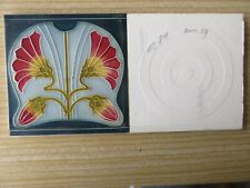 Jugendstilfliesen Kacheln Antik Fliese Tonwerke Offstein 14,8 x 14,8 cm