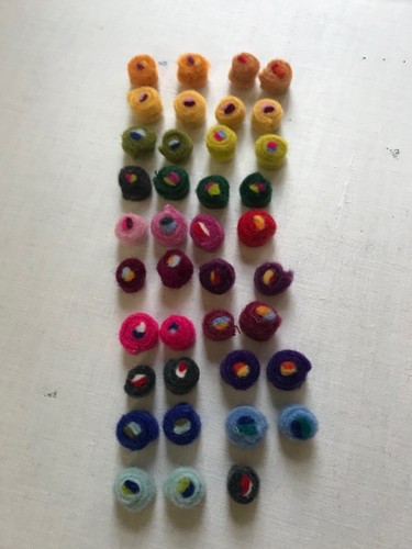 Bunte filzkugeln fair - 39,