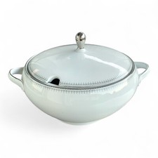 Vintage Bareuther Waldsassen Bavaria Suppen Terrine Liesbeth mit Silberrand