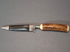 Trachtenmesser mit Hirschhorngriff Eichenlaub Solingen Hirschfänger