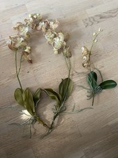 Drei Künstliche Phalaenopsis Orchideen , SchmetterlingsOrchidee ￼