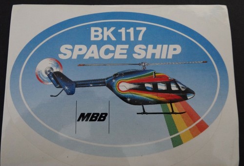Werbe aufkleber mbb 117 - mbb, bk