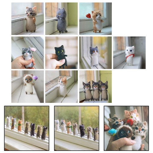 Diy katzen wollfilz kit - diy,